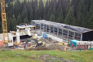 Bau eines neuen Gebäudes.