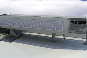 Visualisierung der Bergstation Aualbmbahn Scheffau 2024