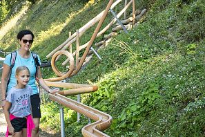 Kugelbahn im Alpinolino Westendorf.