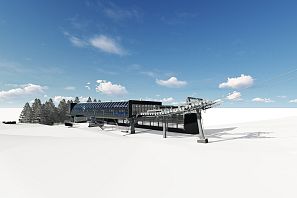 Plan der neuen Fleidingbahn Talstation.
