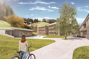 Visalierung der Tirol Lodge in Ellmau.
