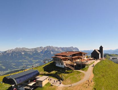 Aussicht auf die Hohe Salve von Hopfgarten.