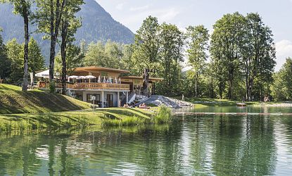 Sommertag am Ahornsee in Söll.