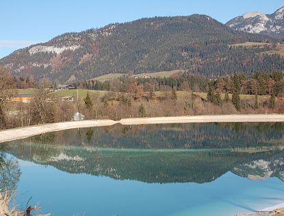 Speichersee in Söll im Tal.