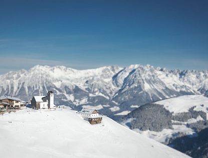 Bergpanorma Wilder Kaiser und die Hohe Salve.l