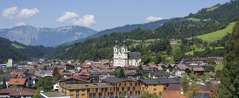 Sicht auf Hopfgarten und die wunderschöne Kirche.