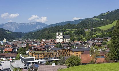 Sicht auf Hopfgarten und die wunderschöne Kirche.