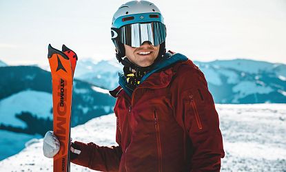 Skifahrer in der SkiWelt Wilder Kaiser-Brixental.