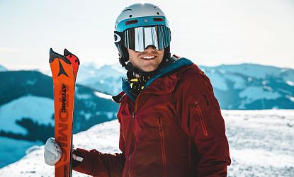 Skifahrer in der SkiWelt Wilder Kaiser-Brixental.