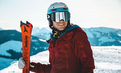 Skifahrer in der SkiWelt Wilder Kaiser-Brixental.