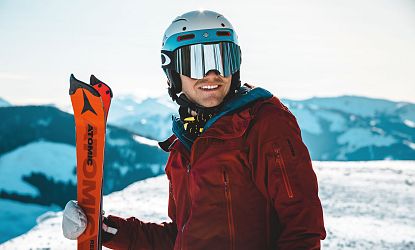 Skifahrer in der SkiWelt Wilder Kaiser-Brixental.