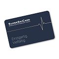 Blaue SuperSkiCard mit Aufschrift: Einzigartig. Vielfältig