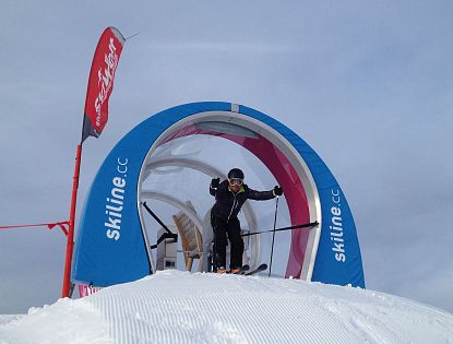 Startpunkt für die Skimovie Strecke in Westendorf.