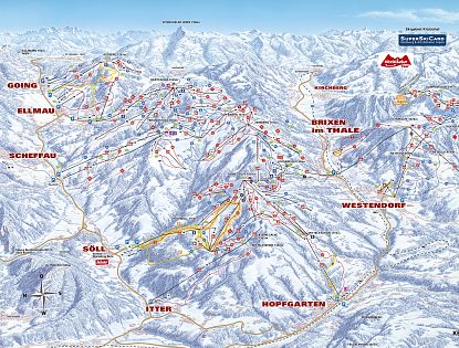 SkiWelt Pistenplan.