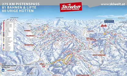 SkiWelt Pistenplan.