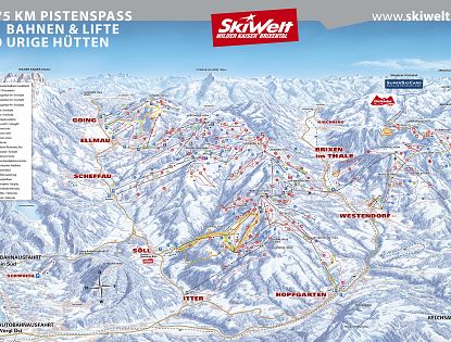 SkiWelt Pistenplan.