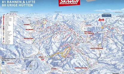 SkiWelt Pistenplan.
