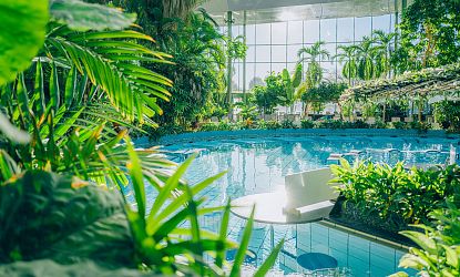 Indoor Tropenbecken in der Therme Erding.